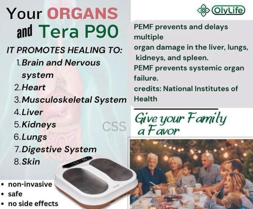 Tera P90 uses Nitric Oxide to regulate cardiovascular, respiratory, and immune system health